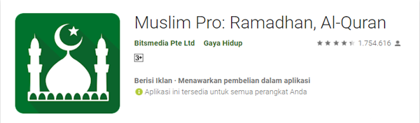Download Aplikasi Muslim Pro